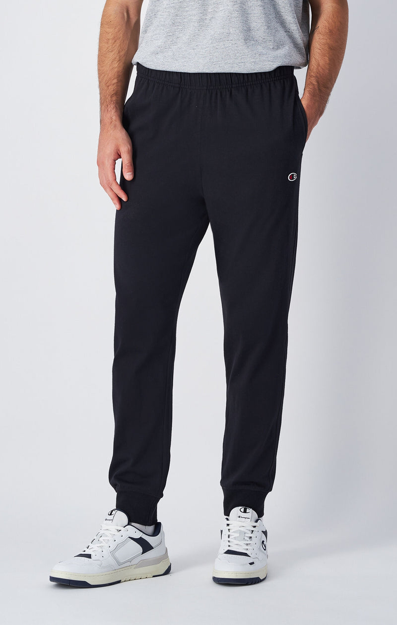 Herren Icons Slim Fit Leichte Hosen mit Rib Cuff und Besticktem Logo