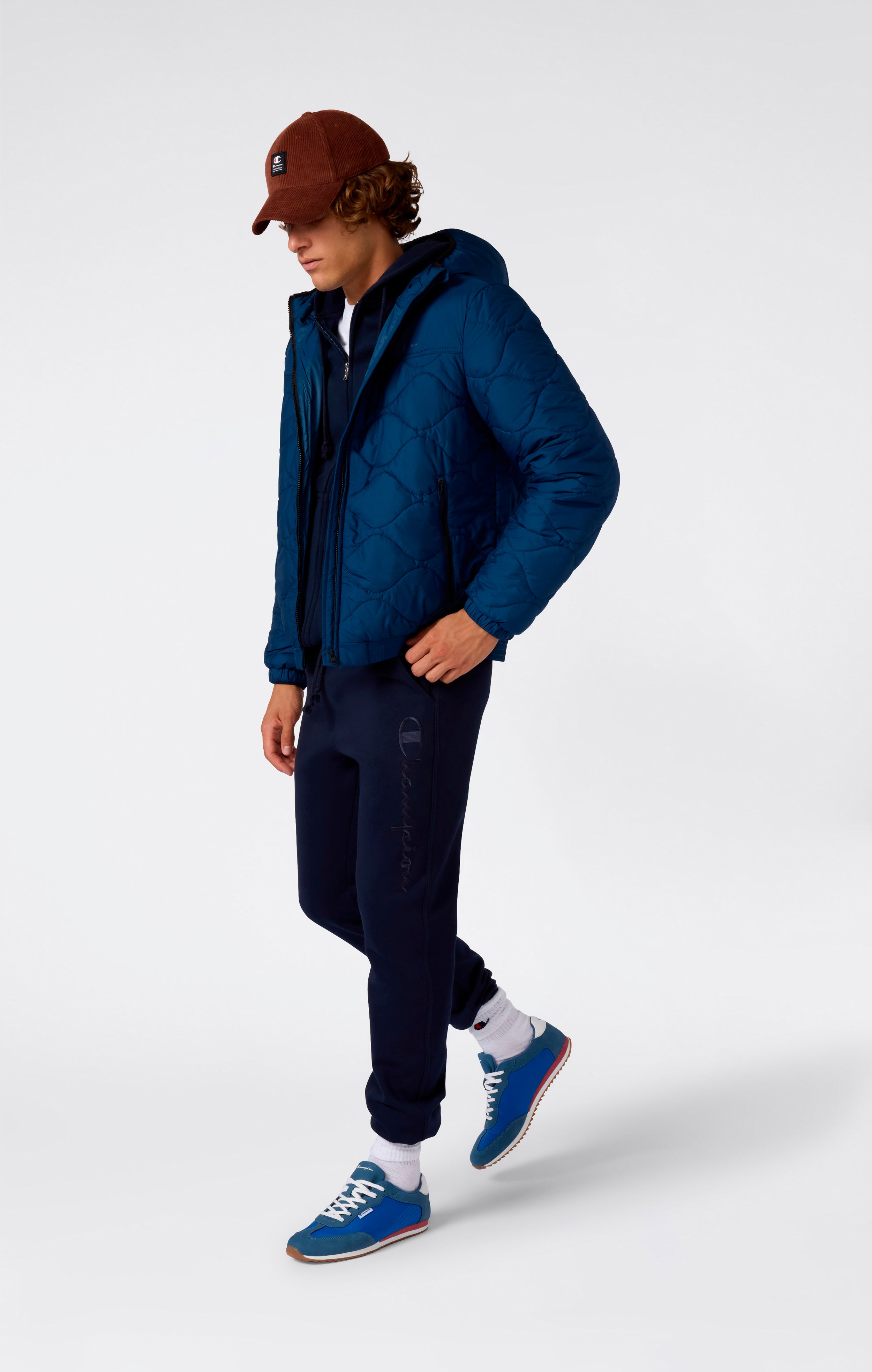 Herren Slim Fit Fleece-Jogger mit Elastischem Bündchen Icons