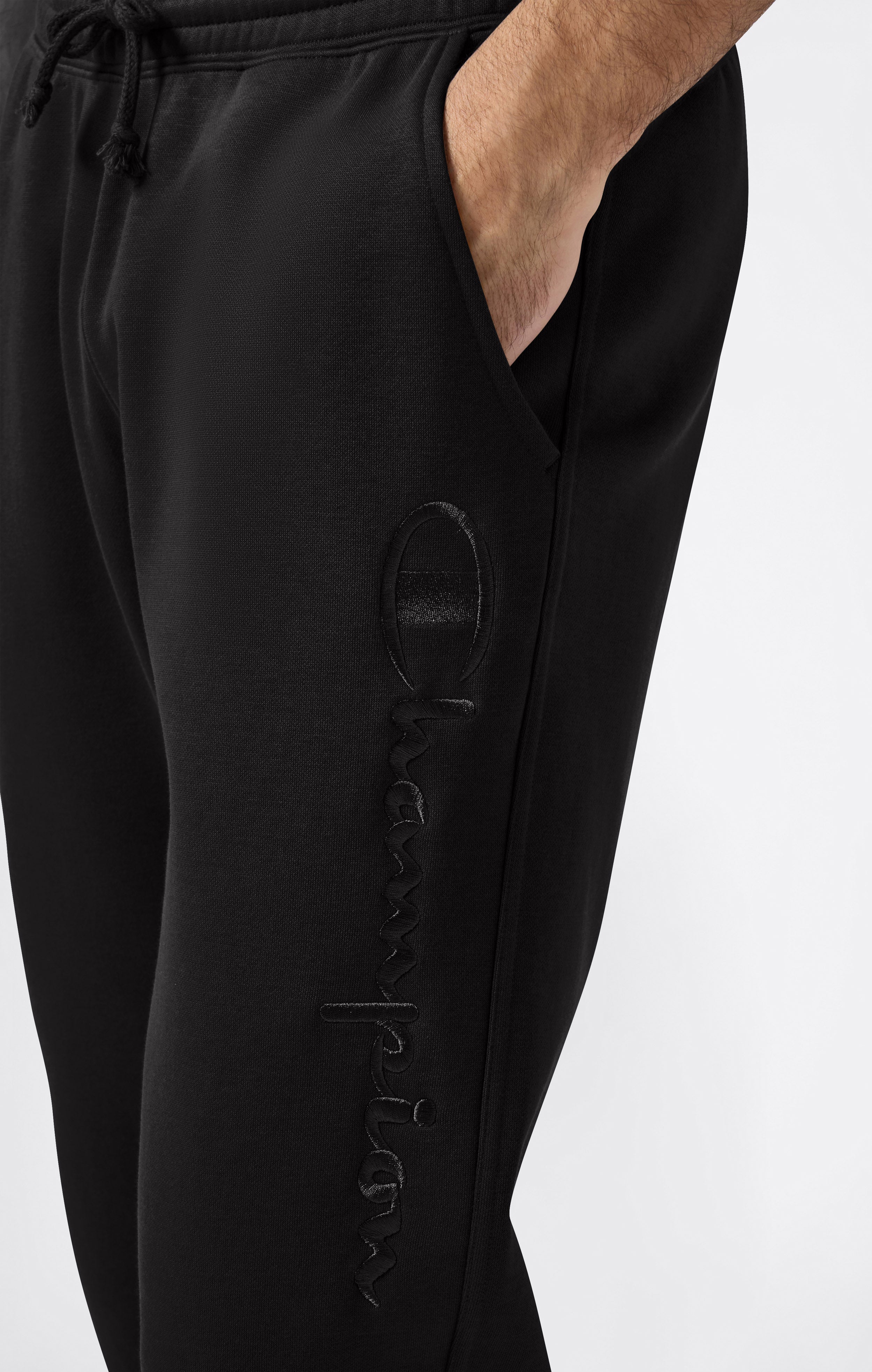 Men’s Elastic Cuff Slim Fit Fleece Joggers Icons