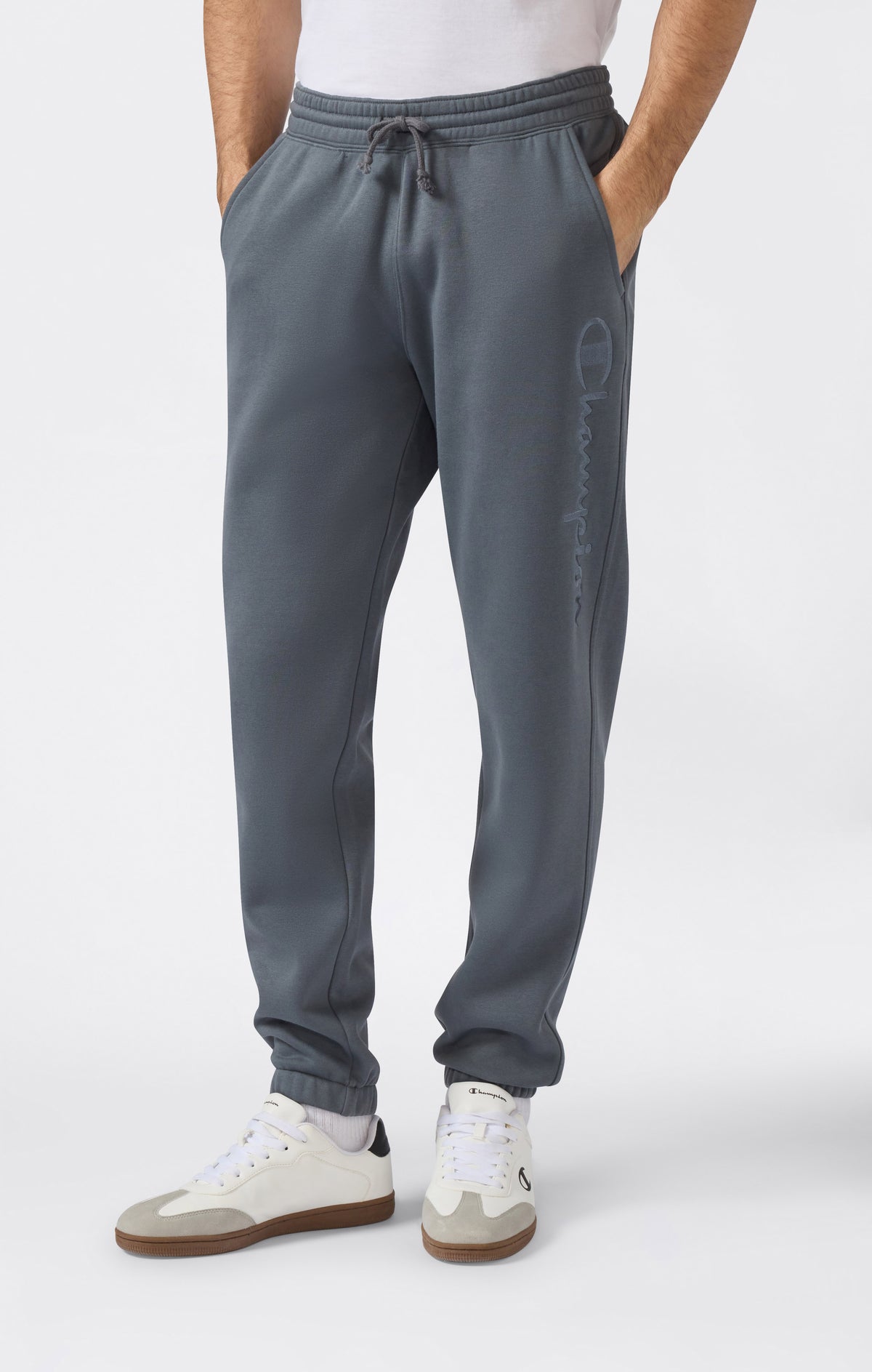 Men’s Elastic Cuff Slim Fit Fleece Joggers Icons