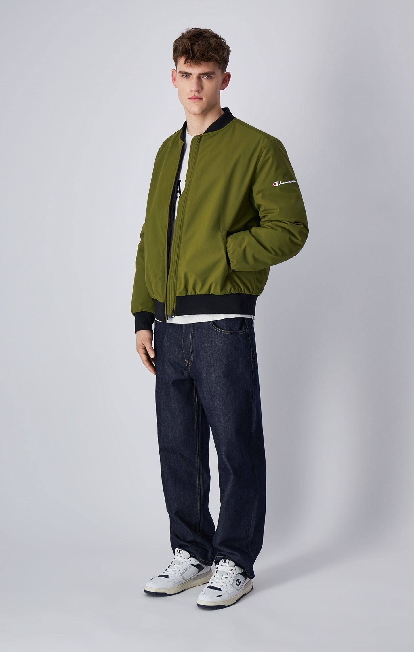 Bomber Jacket Olive Green outdoor | Champion United Kingdom
