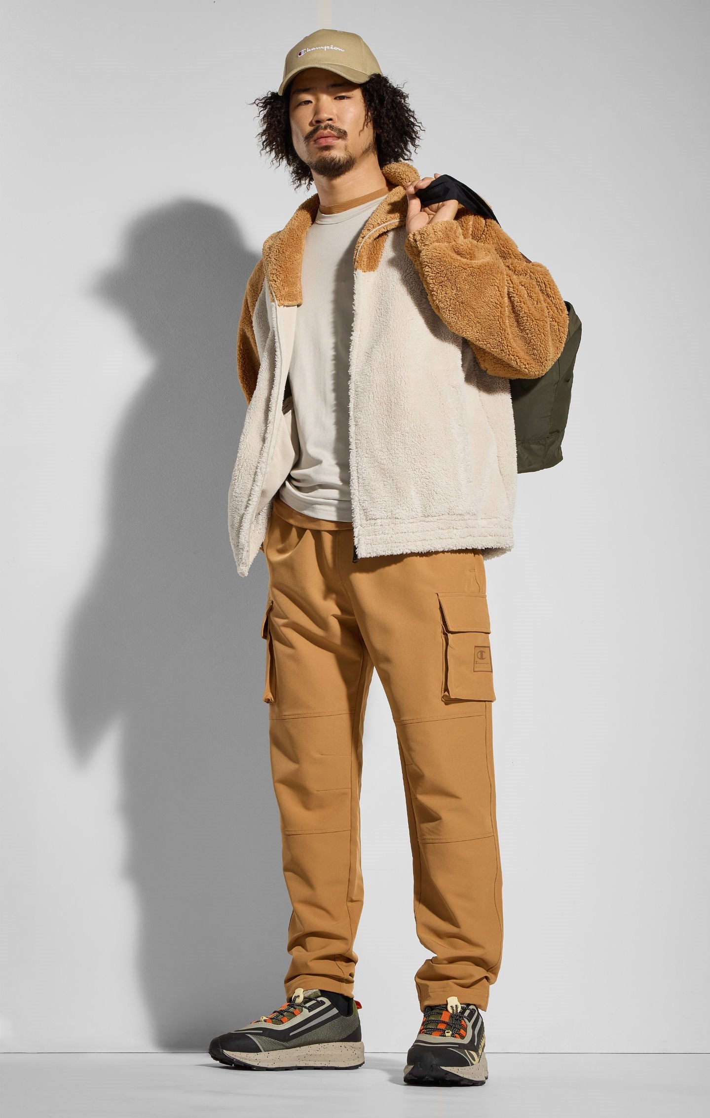 Pantaloni joggers cargo in tessuto