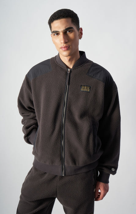 Giacca bomber in pile