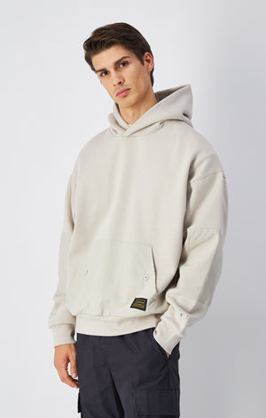 Hoodie aus schwerem recyceltem Fleece aus Kreislaufwirtschaft