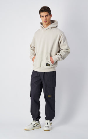 Hoodie aus schwerem recyceltem Fleece aus Kreislaufwirtschaft