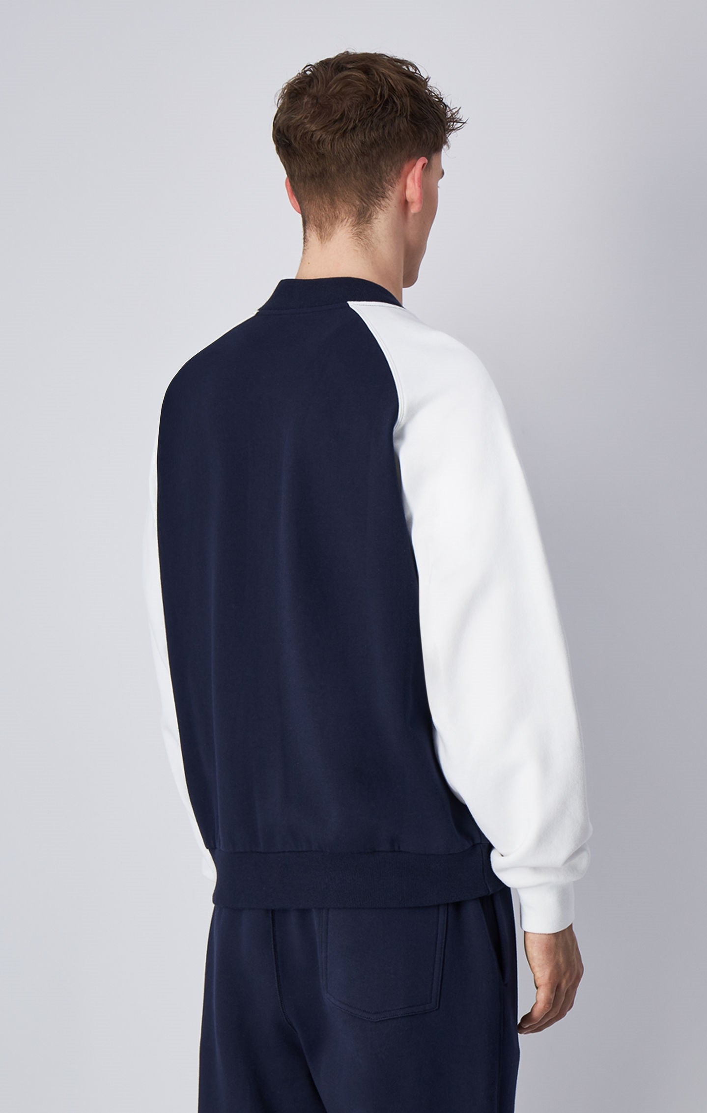 Sweatshirt bomber en molleton