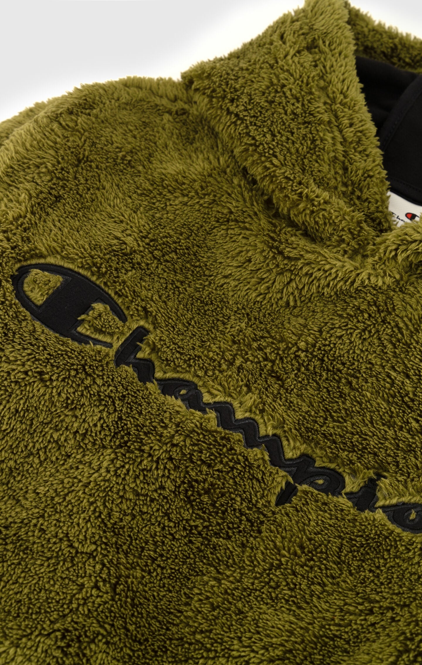 Sweatshirt à capuche en polaire teddy