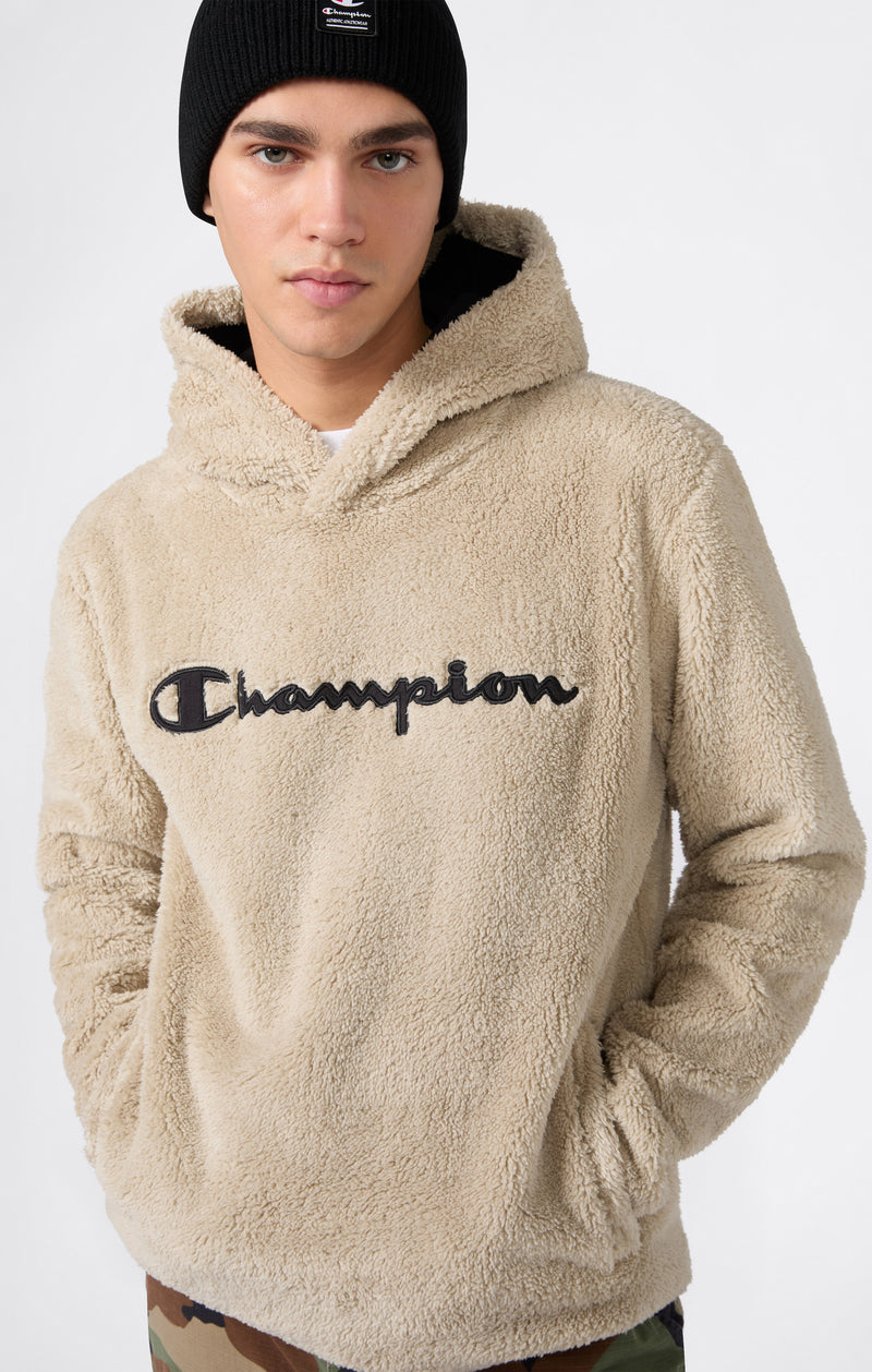 Herren Polar Teddy Kapuzen-Top