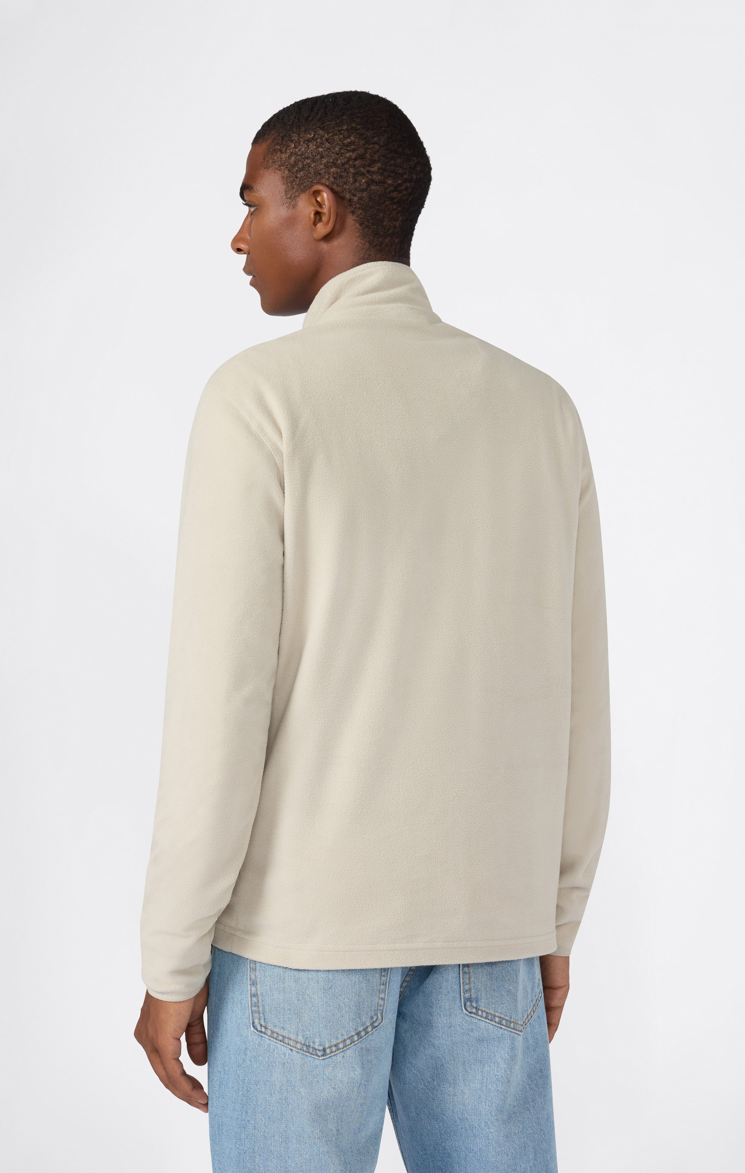 Men's Micro Polar Quick Dry Half-Zip Top Off-White micro polar
