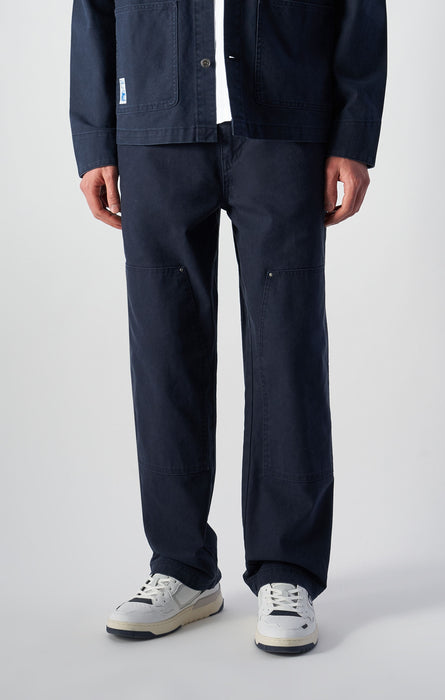 Washed Straight Leg Trousers