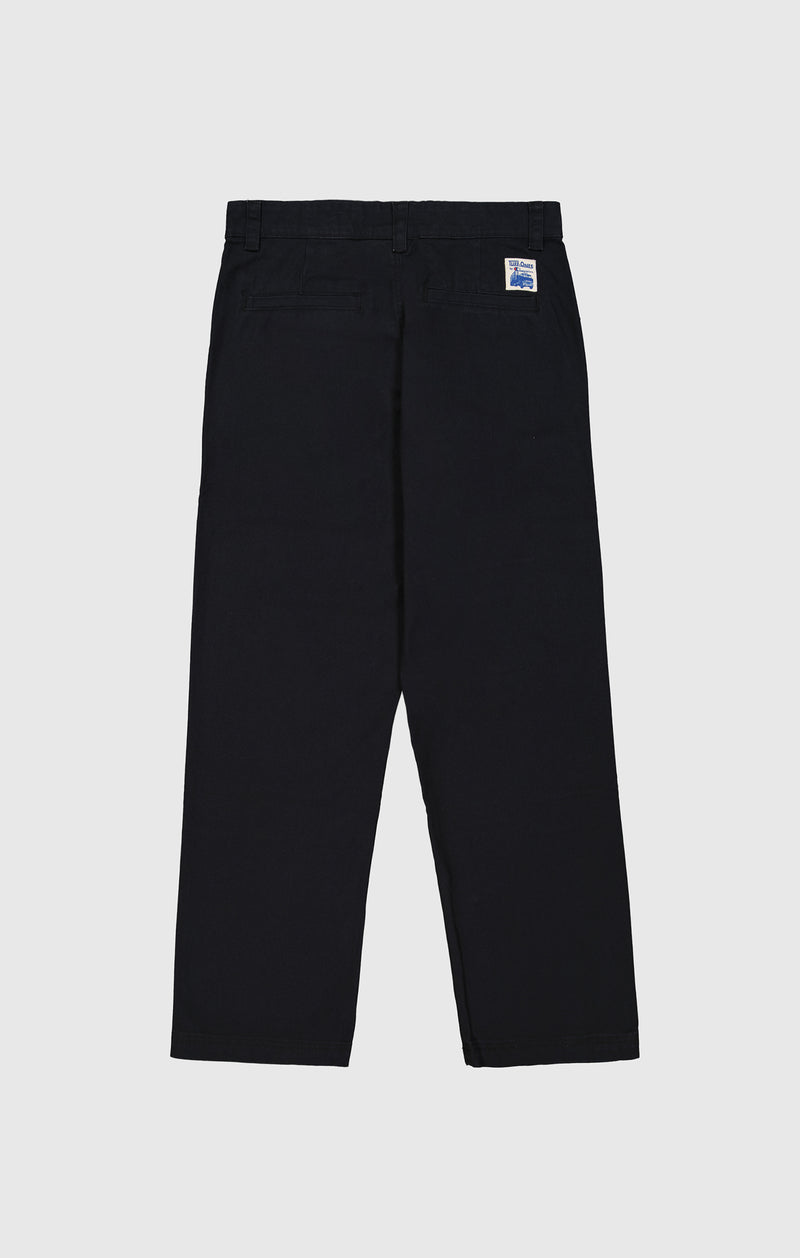 Washed Straight Leg Trousers