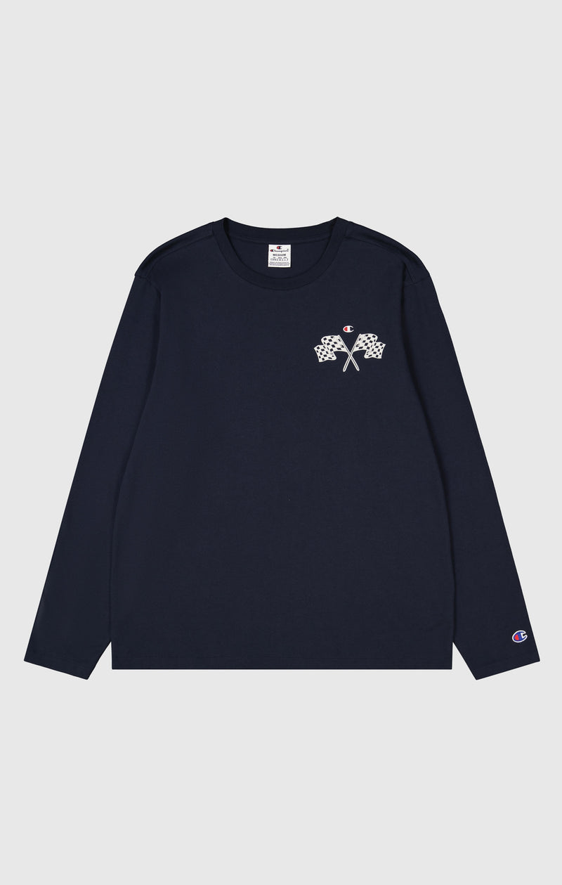 Maglia girocollo a manica lunga