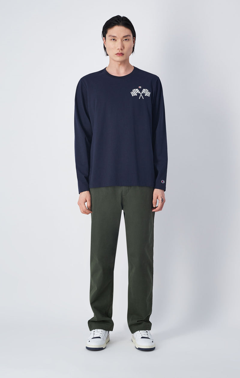 Maglia girocollo a manica lunga