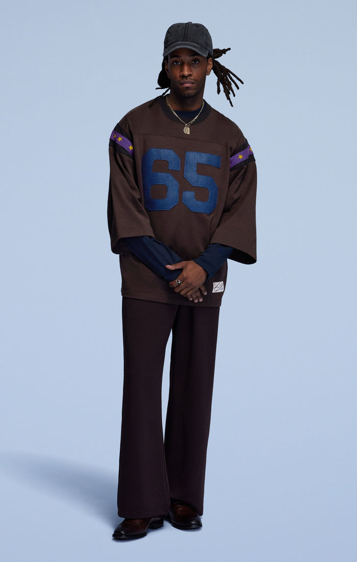 Pantaloni con orlo dritto