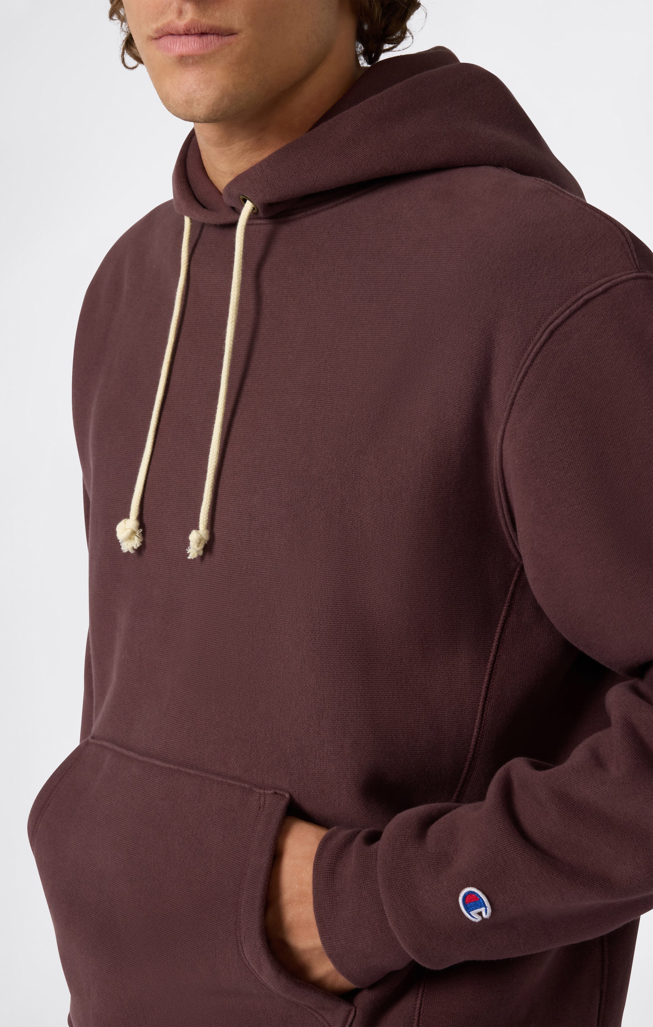 Men’s Heavyweight Hooded Fleece Sweatshirt Reverse Weave