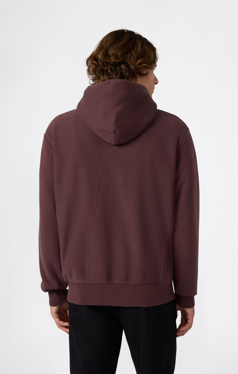 Men’s Heavyweight Hooded Fleece Sweatshirt Reverse Weave