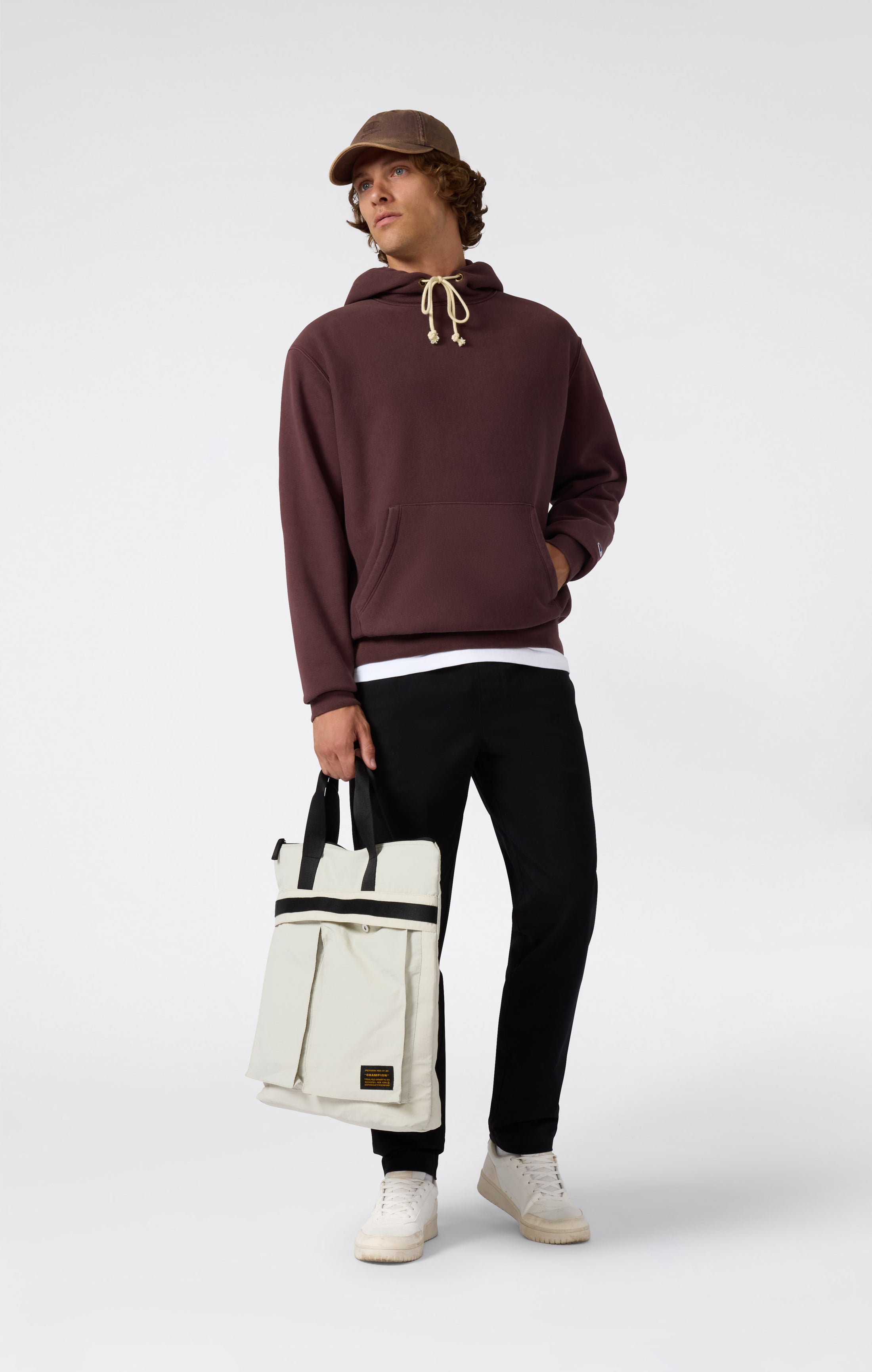 Men’s Heavyweight Hooded Fleece Sweatshirt Reverse Weave