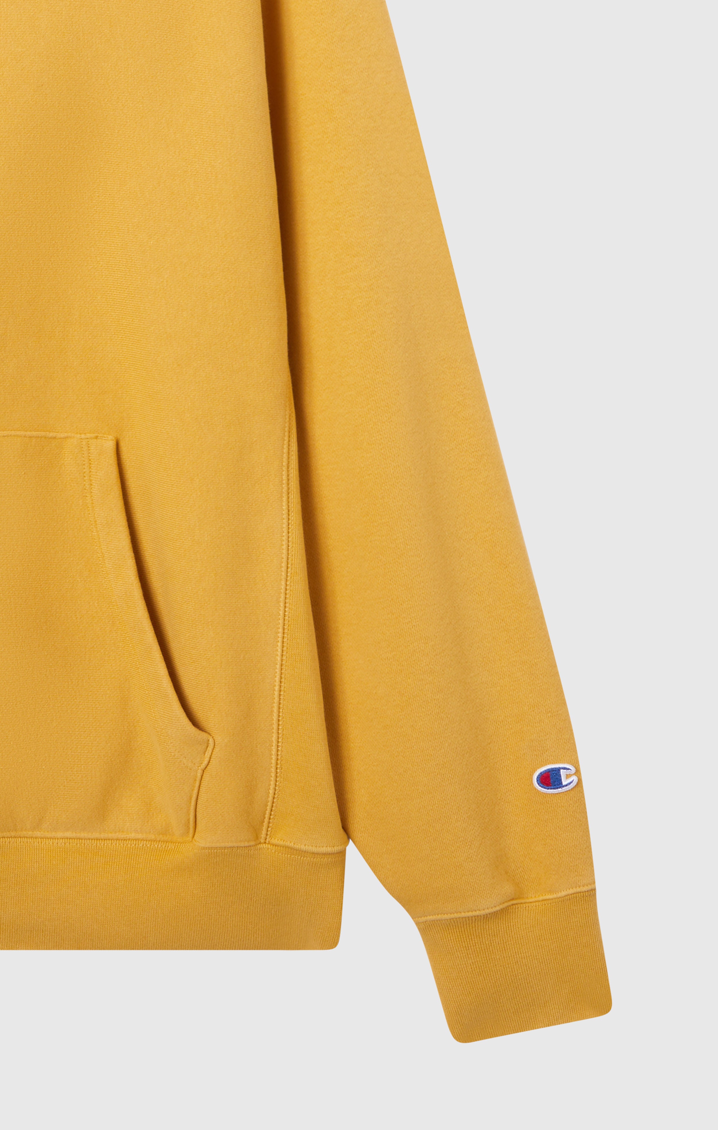 Men's Heavyweight Fleece Hoodie Reverse Weave Yellow rwss core