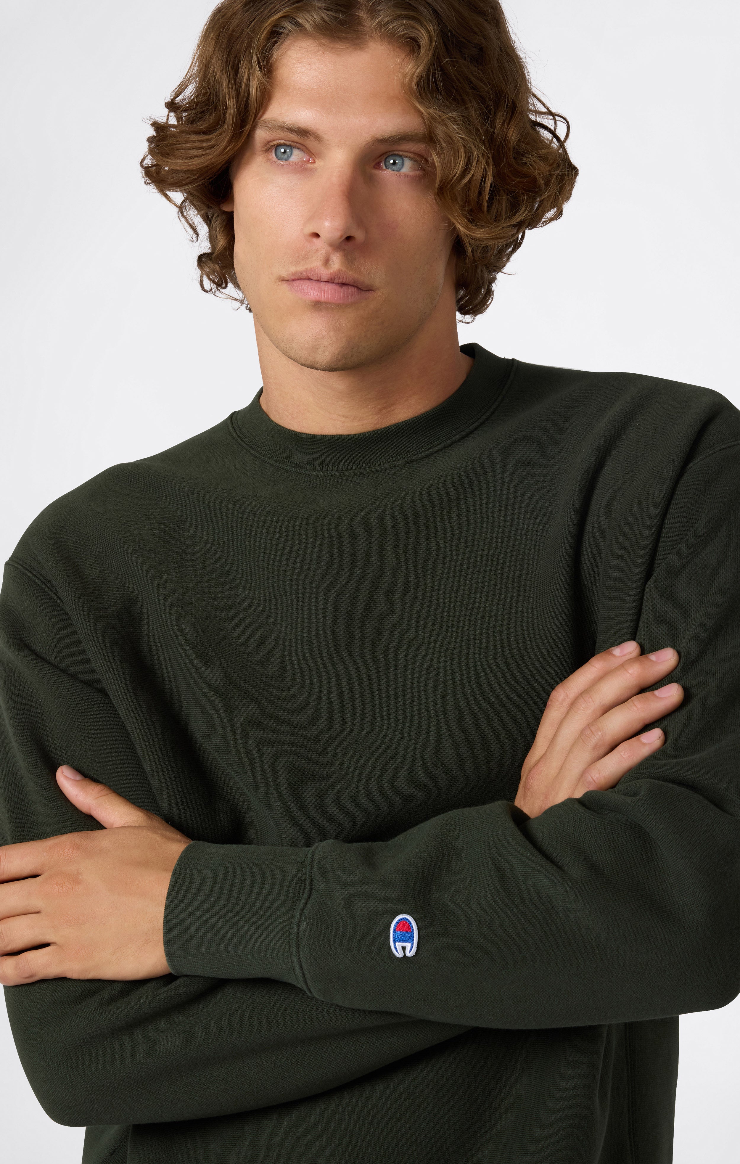 Schweres Herren-Sweatshirt mit Angerautem Innenmaterial Reverse Weave