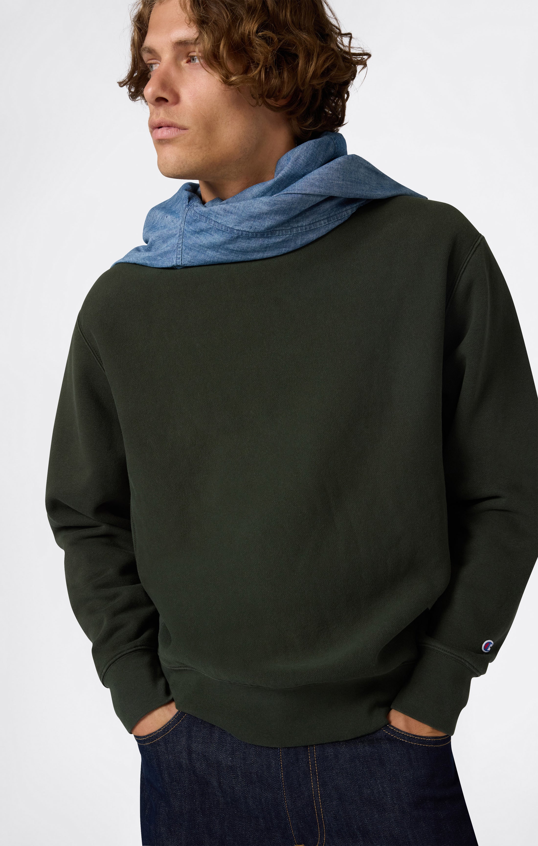 Sweatshirt Reverse Weave in Relaxed Fit