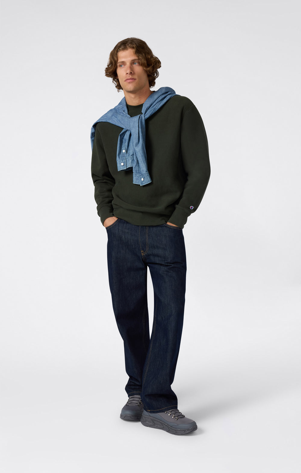 Sweatshirt Reverse Weave in Relaxed Fit