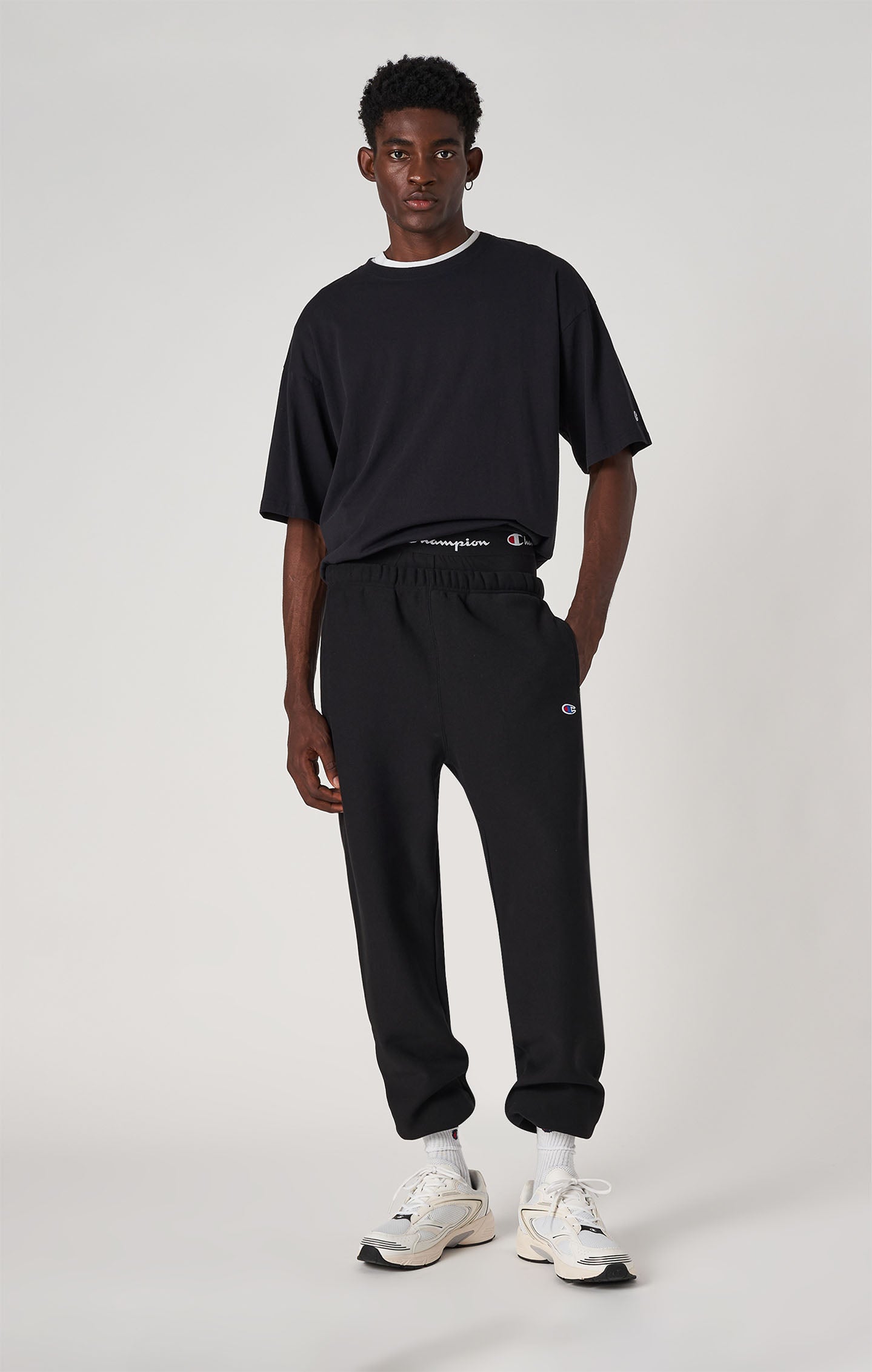 Pantalones Joggers Gruesos con Interior Afelpado para Hombre Reverse Weave Loose Fit