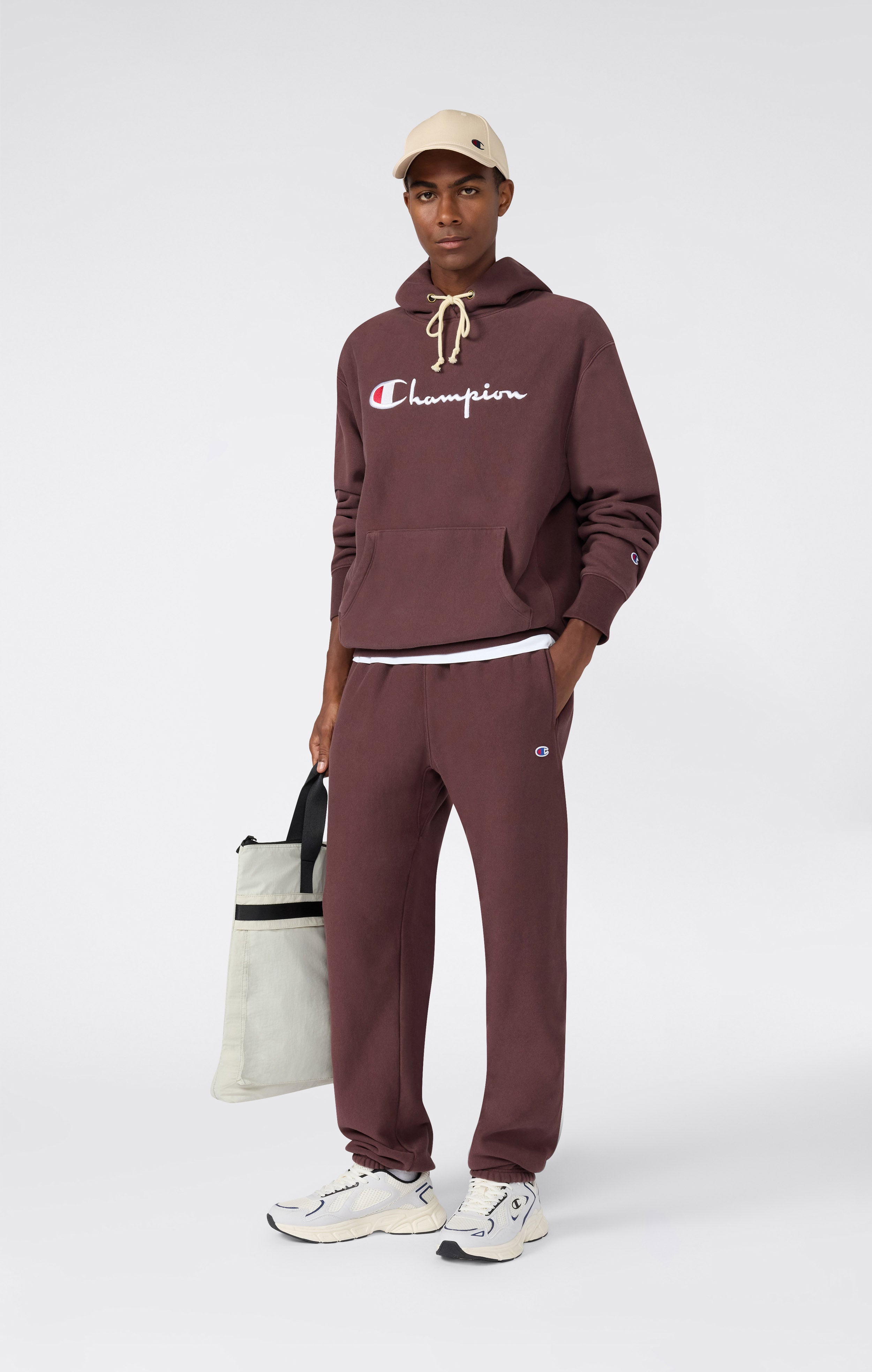 Schwere Herren-Jogginghose mit Angerautem Innenmaterial Reverse Weave Loose Fit