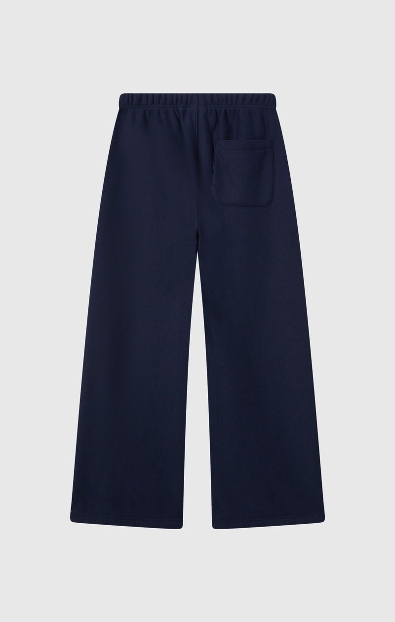 Reverse Weave Wide Leg Joggers