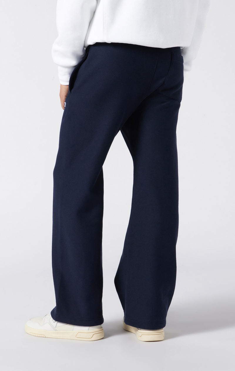 Reverse Weave Wide Leg Joggers
