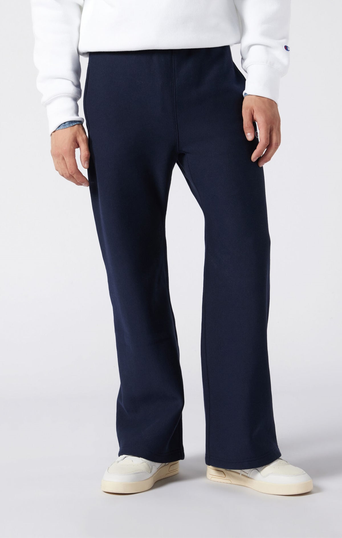 Reverse Weave Wide Leg Joggers