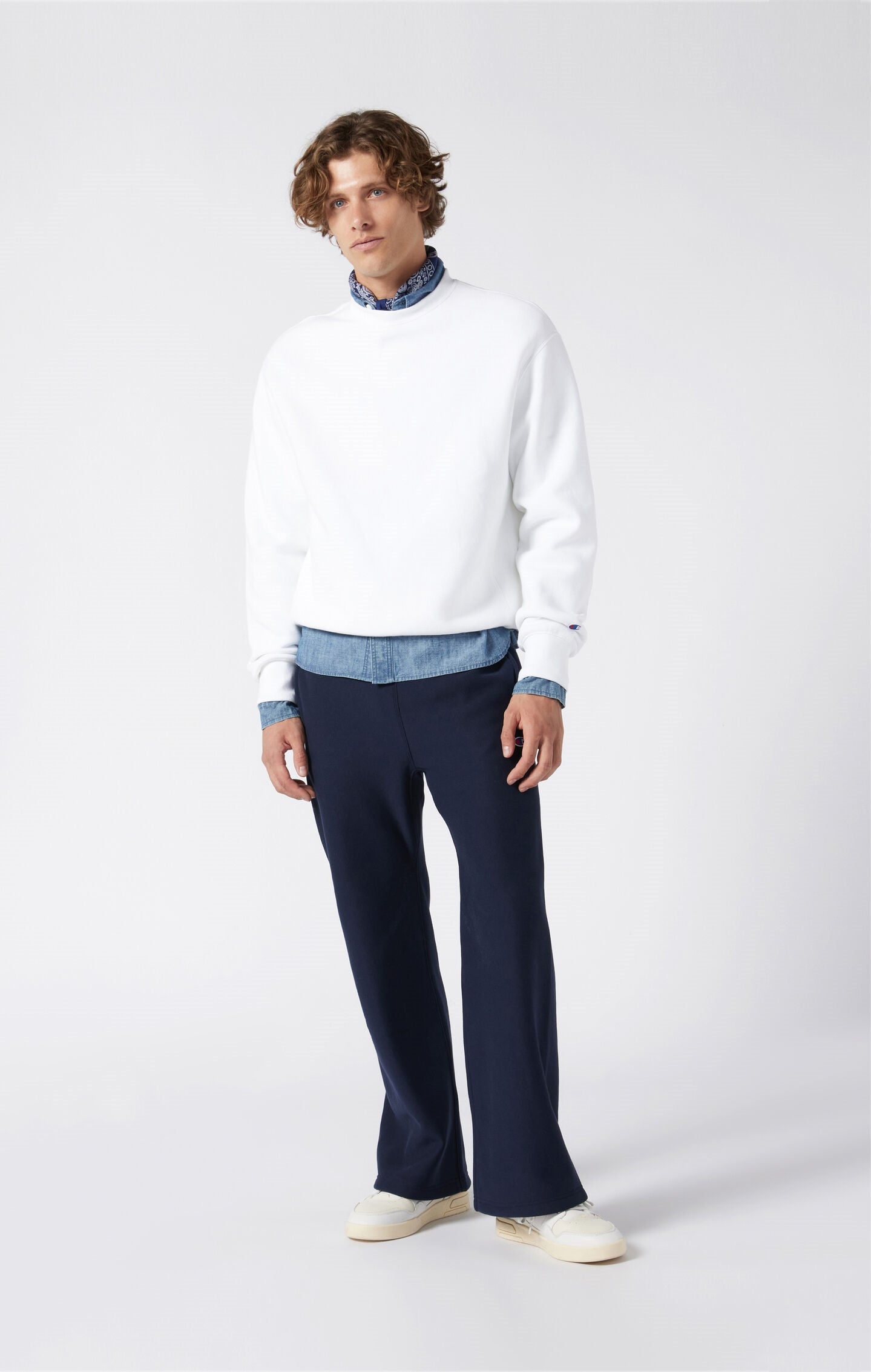 Men’s Heavyweight Wide-Leg Fleece Jogger Pants Reverse Weave