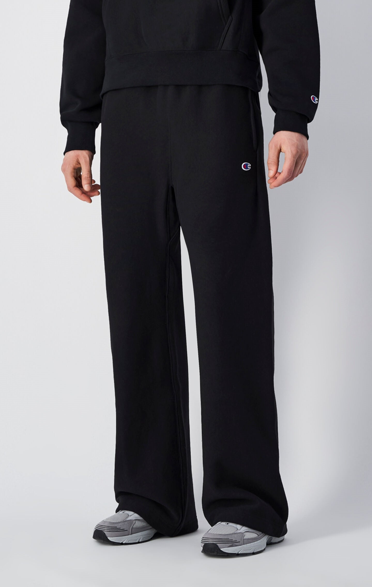 Pantalones Jogger de Peso Pesado Reverse Weave para Hombre de Pierna Ancha con Interior Afelpado