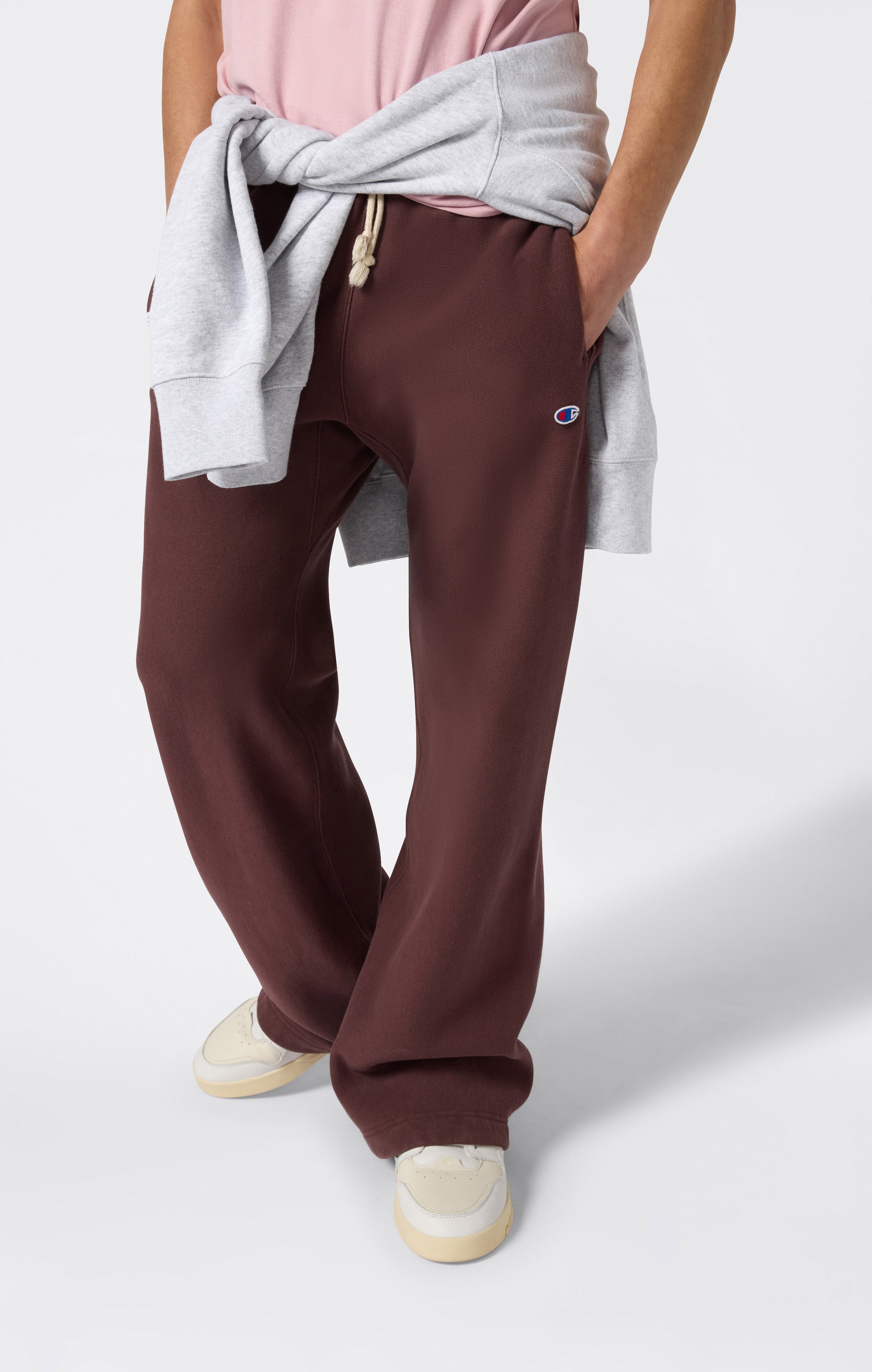 Men’s Heavyweight Wide-Leg Fleece Jogger Pants Reverse Weave