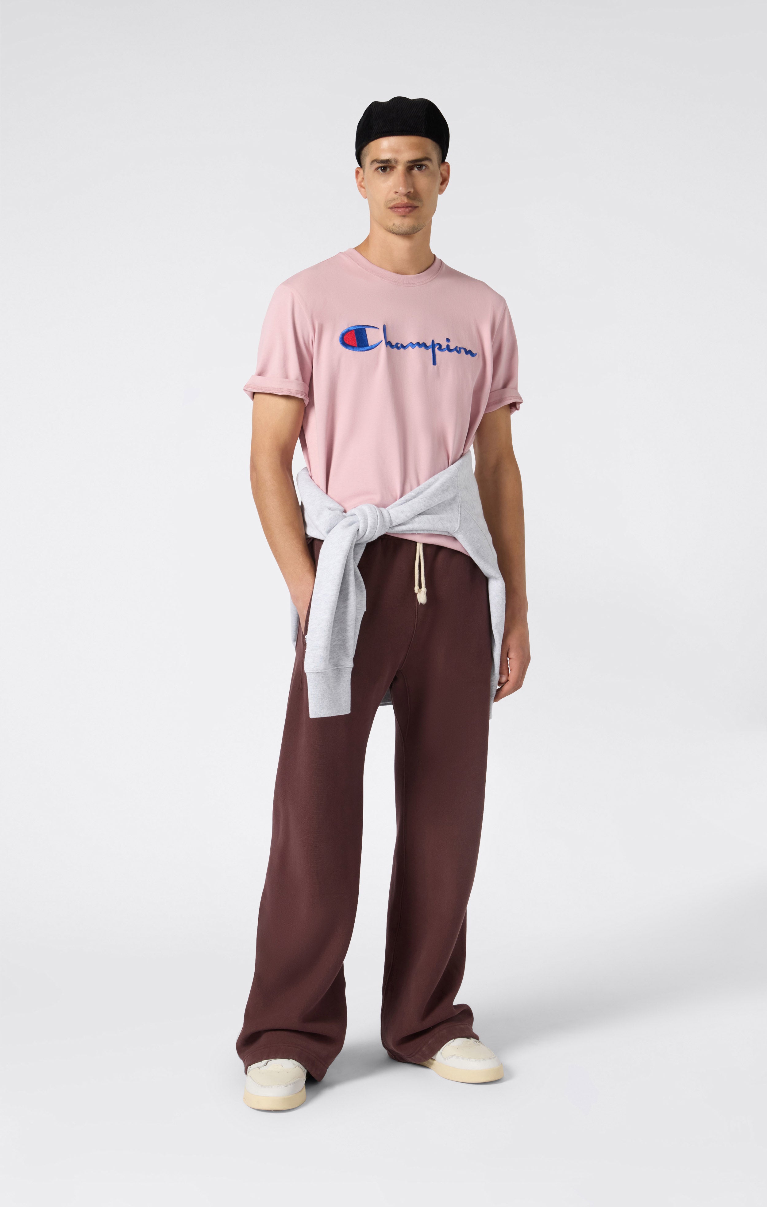 Men’s Heavyweight Wide-Leg Fleece Jogger Pants Reverse Weave