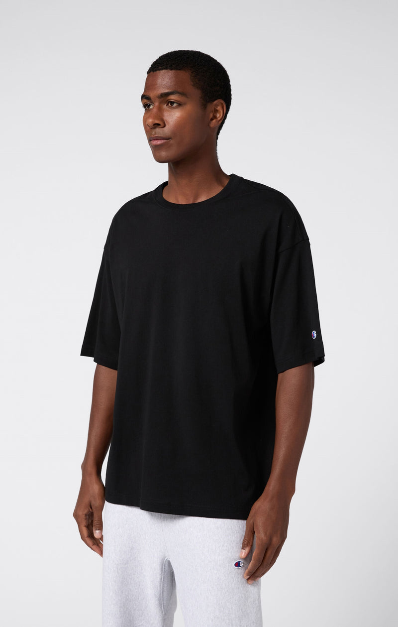 Men's T-Shirt in Heavy Cotton Jersey Black rwss core Champion