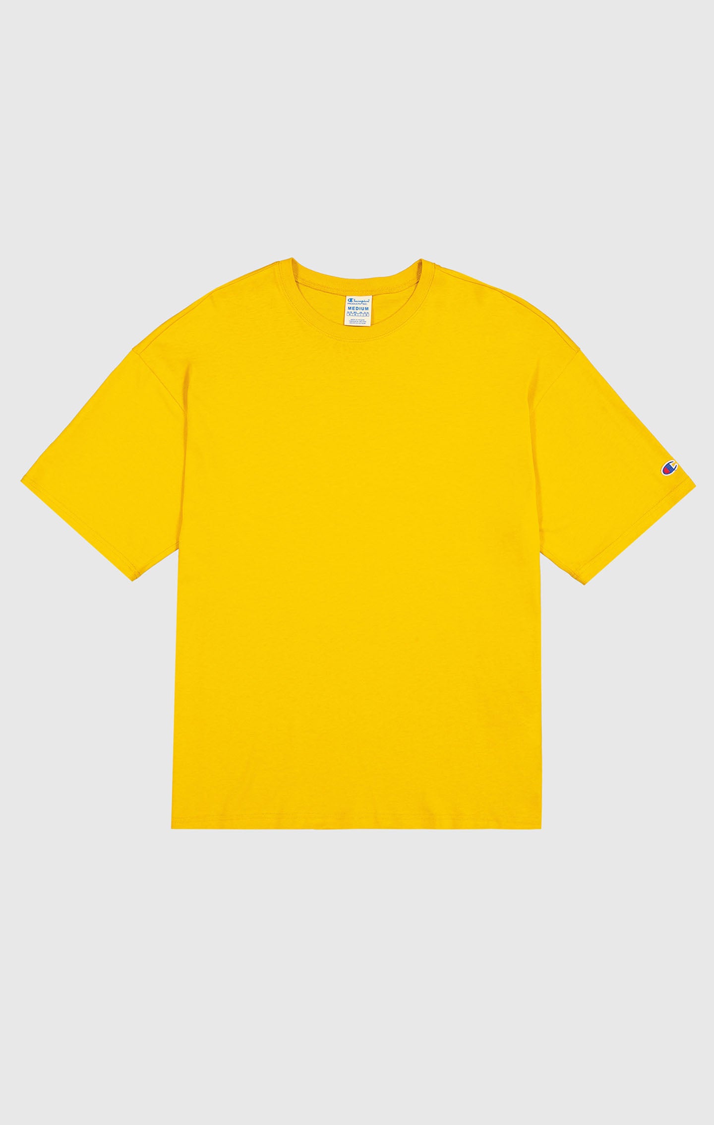 yellow champion t shirt mens