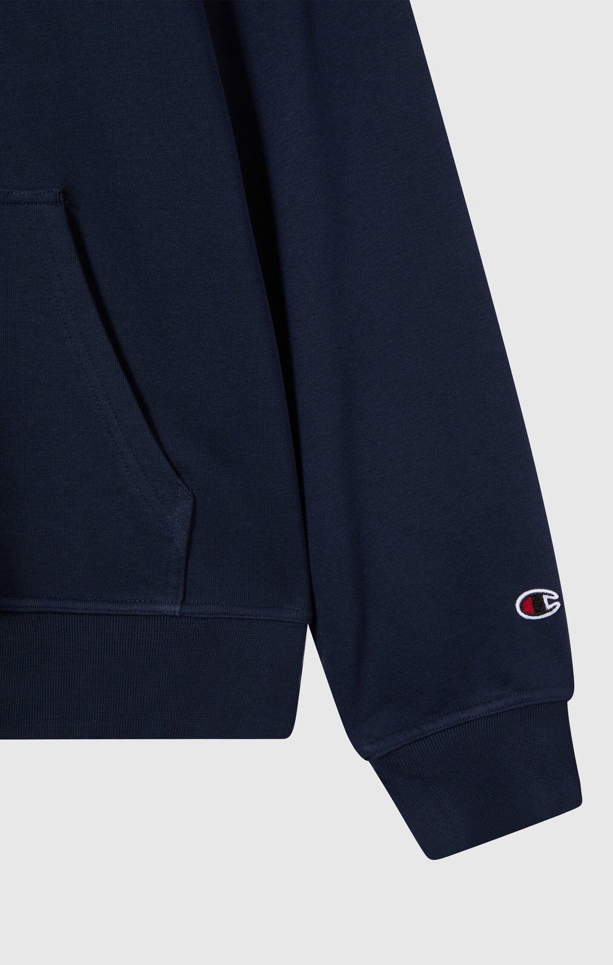 Men's Lightweight Slim Fit Hoodie with Large Embroidered Logo