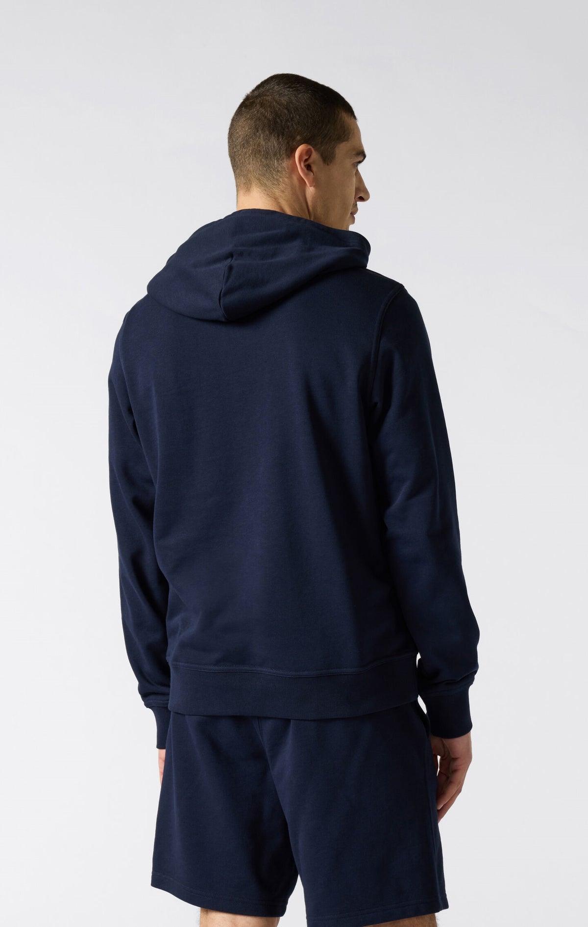 Men's Lightweight Slim Fit Hoodie with Large Embroidered Logo