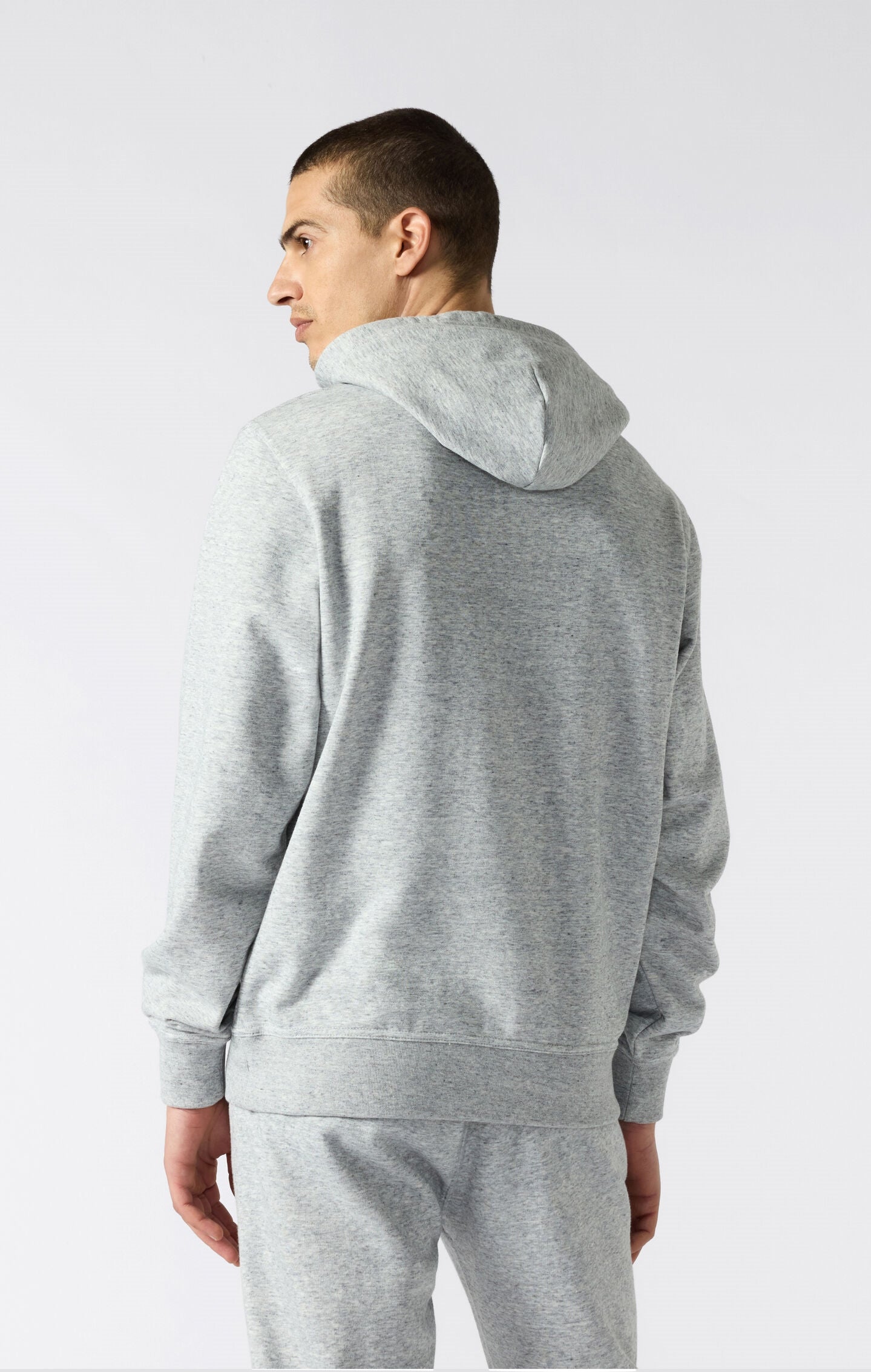 Men's Lightweight Slim Fit Hoodie with Large Embroidered Logo