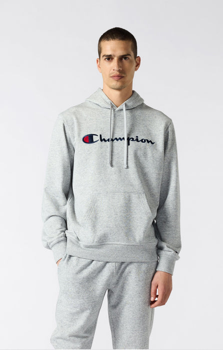 Men's Lightweight Slim Fit Hoodie with Large Embroidered Logo