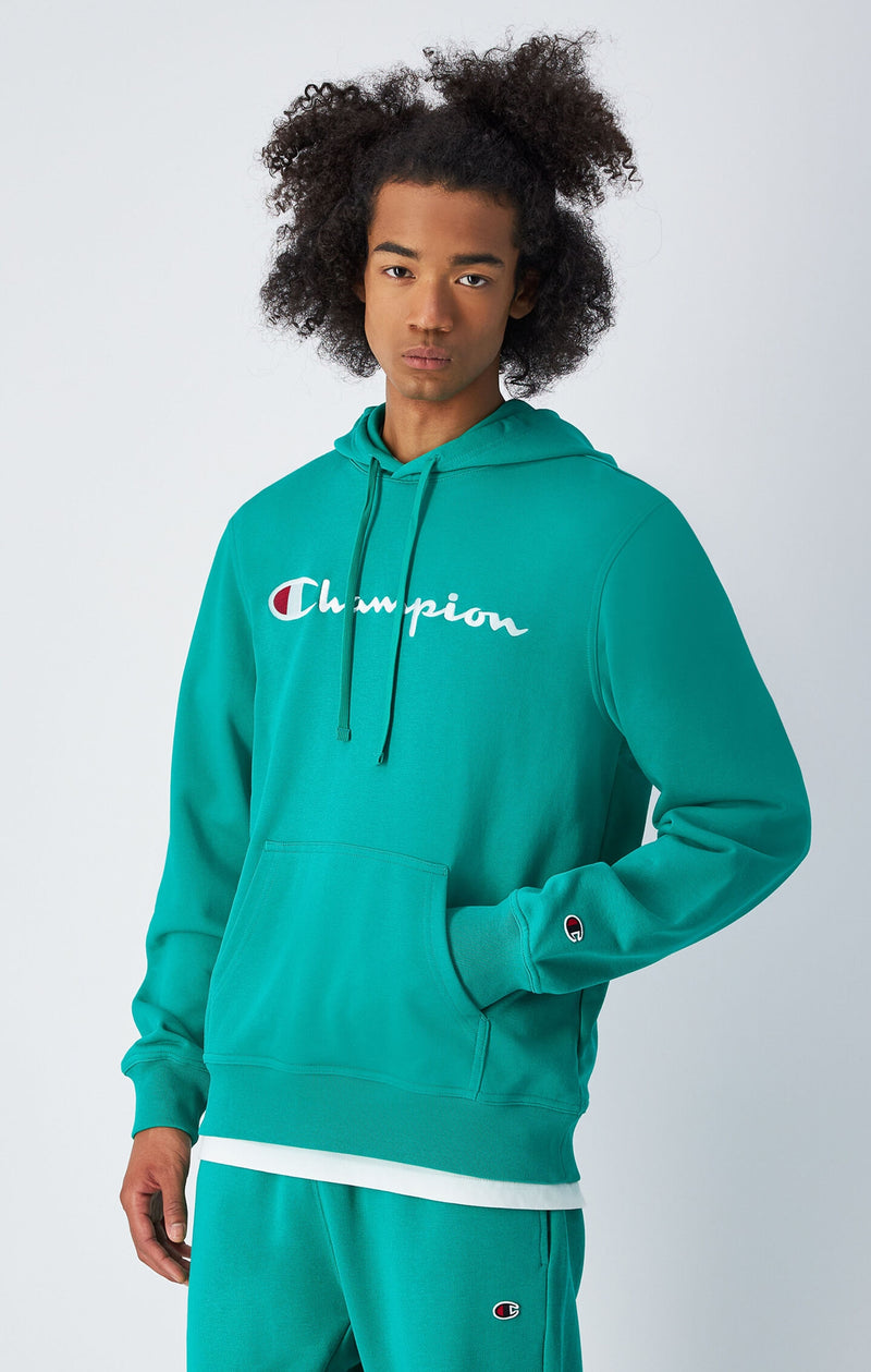 Sweat à Capuche Léger Slim Fit Homme avec Grand Logo Brodé