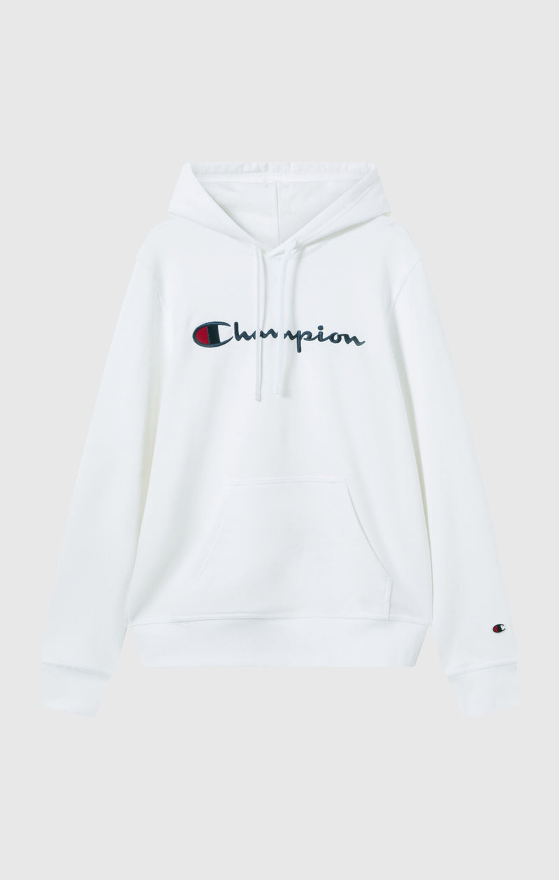 Felpa Slim Fit Leggera con cappuccio e logo grande ricamato da uomo