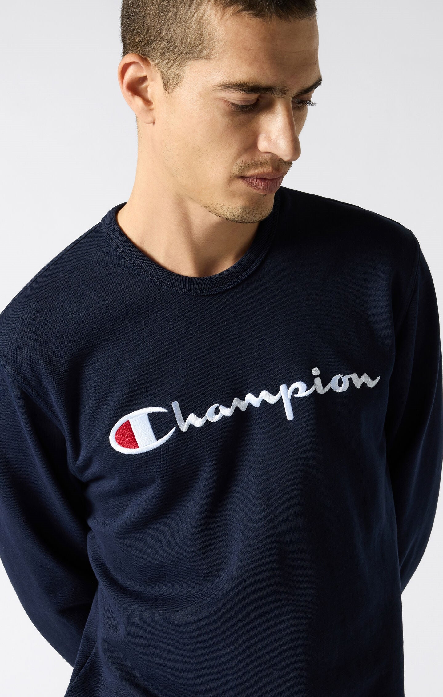 Men's Icons Lightweight Slim Fit Crewneck Sweatshirt