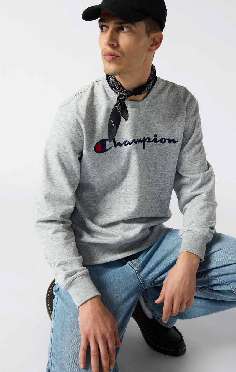 Men's Icons Lightweight Slim Fit Crewneck Sweatshirt