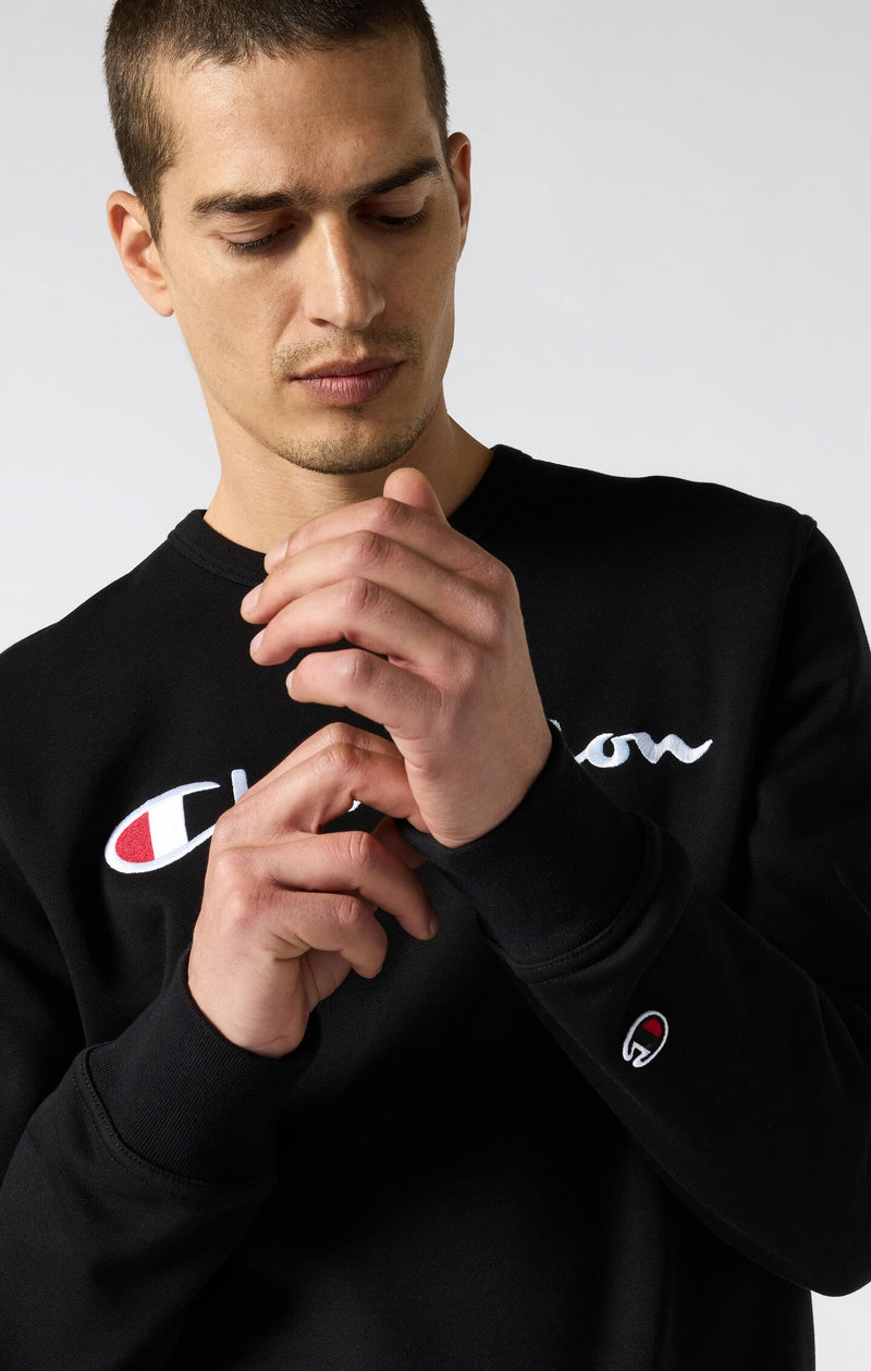 Felpa Slim Fit Icons Leggera a girocollo da uomo