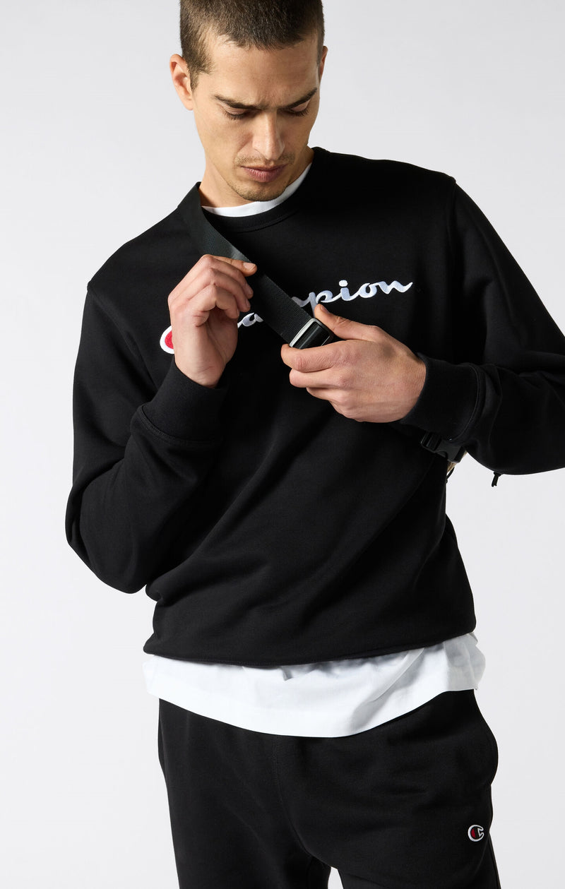 Felpa Slim Fit Icons Leggera a girocollo da uomo