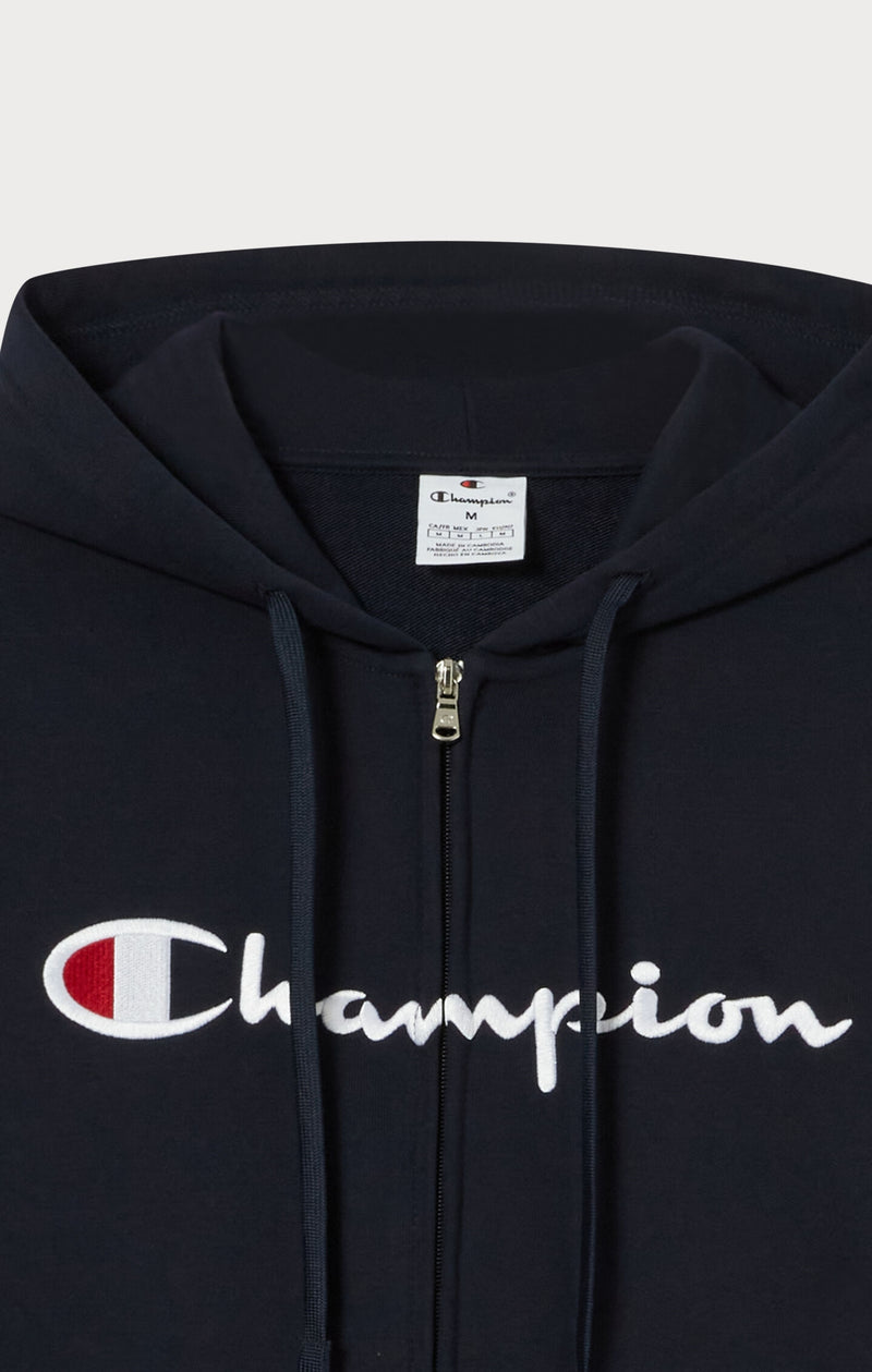 Slim Fit Herren Hoodie mit leichter Full-Zip Icons