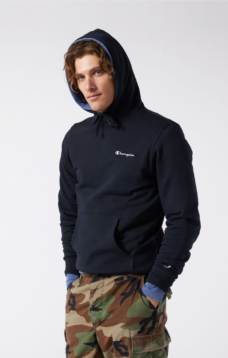 Sweat à Capuche Léger Slim Fit Homme avec Petit Logo Brodé