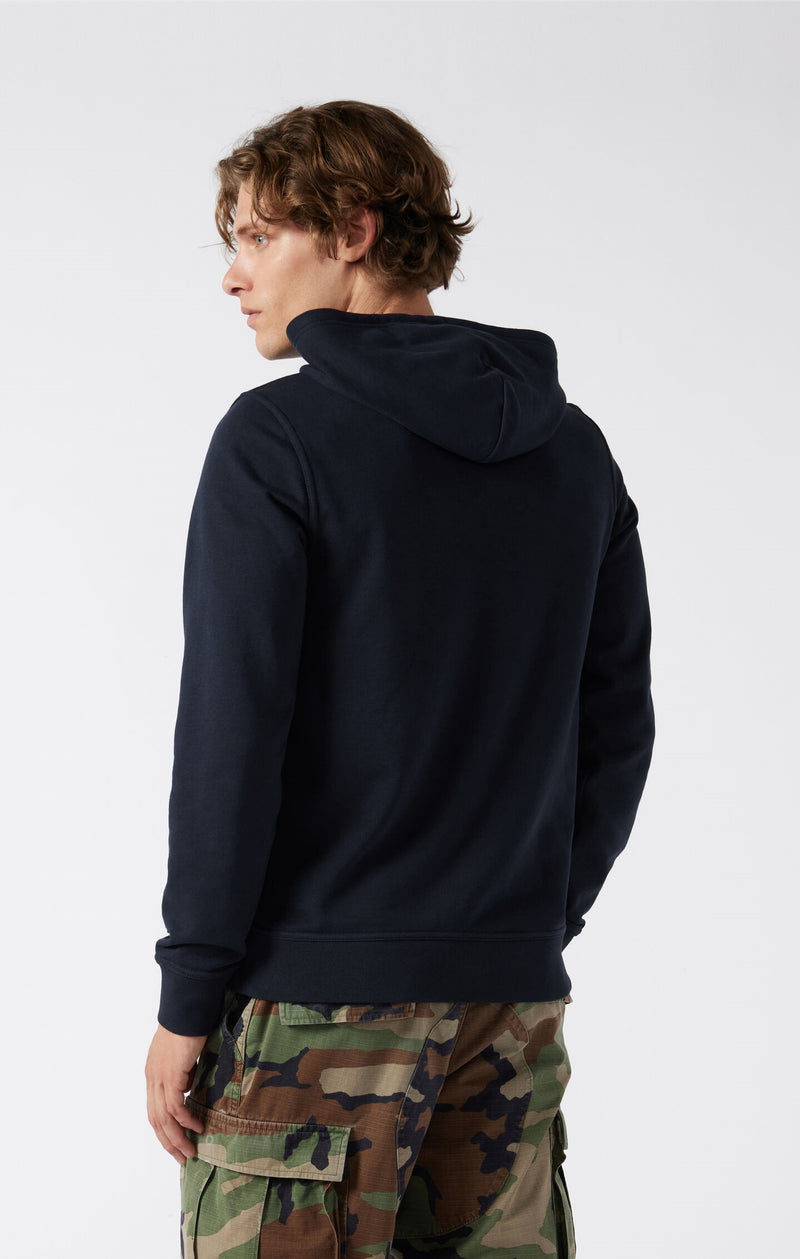 Sweat à Capuche Léger Slim Fit Homme avec Petit Logo Brodé