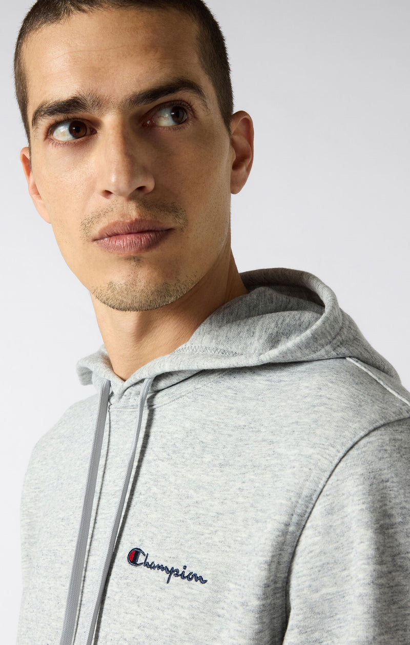 Herren Leichter Slim Fit Hoodie mit Kleinem Gesticktem Logo